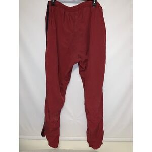 Abercrombie & Fitch Mens Sweatpants Red VTG Spellout Zipper Sides Size Medium